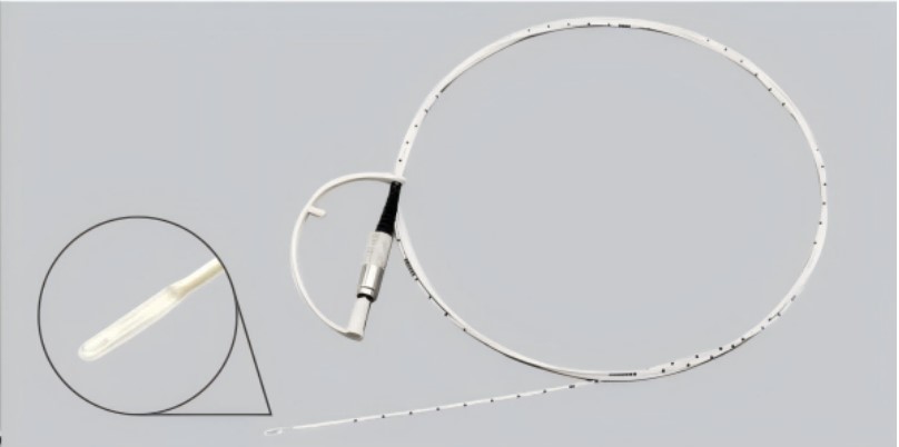 Ring unmarked radial fiber laser, 360 degree emitter and SMA assembly